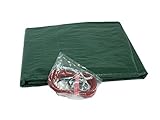 ESTA Poolshop Pool Abdeckplane für Achtformbecken/Ovalbecken 5,30 x 3,20 m - 5,40 x 3,50 m 180 g/m² (Planenmaß 6,10 x 4,10 m) | Beste Q