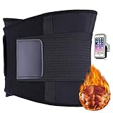 AISITIN Bauchweggürtel Fitnessgürtel Schwitzgürtel Taille Trimmer Schweiß zur Fettverbrennung Verstellbarer Neopren Sauna Ab Gürtel Taillen Sweat Belt Gewichthebergürtel Schweiß
