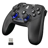 THE G-LAB K-Pad Thorium Wireless - Gaming-Controller PC & PS3 mit integrierter Vibration, Gamepad-Game-Controller-Kabel verbunden - Joystick für PC Windows XP-7-8-10, PS3, Android (Kabellos)