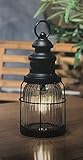 LED Laterne T 9500 Technoline Windlicht Maritim Antik Metall schwarz G