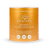 smaints immune - Golden Mushroom Milk - Goldene Milch Pulver mit Kurkuma, Chaga,Shiitake, Vitamin C, Piperin uvm. - Immunsystem stärken - Vitalpilze Kurkuma Latte Mix