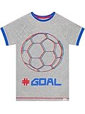 Harry Bear Jungen Fußball T-Shirt Tor Grau 128