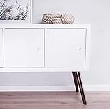 4 x IKEA Kallax Regal Füße Möbelfüße Regalbeine in verschiedenen Größen und Holzoptiken | leichte Montage | modernes Design (20cm)