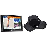 Garmin Drive 40 LMT CE Navigationsgerät - lebenslange Kartenupdates, Premium Verkehrsfunklizenz, 4,3 Zoll (10,9cm) Touchscreen & Amazon Basics - Armaturenbrett-Halterung