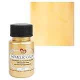 Ideen mit Herz Metallic Color | Metallic-Farbe | hochwertige Acrylfarbe in Premium-Qualität mit edlem Metallic-Glanz und hoher Farbpigmentierung | 50 ml (Gold)