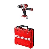 Einhell Akku Bohrschrauber TE-CD 18 Li Brushless Solo Power X-Change (Lithium Ionen, 18 V, 2 Gang, 60 Nm, LED Licht) + Koffer E-Box S35 (für universelle Aufbewahrung von Werkzeug und Zubehör)