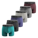 Fullluwaa Boxershorts Herren 6er Pack Retroshorts Trunks Men Unterwäsche Unterhosen Männer Baumwolle S,M,L,XL,2XL,3XL