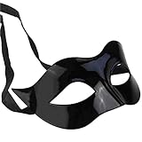 FUMUM Maskerade Maske Herren Venezianische Damen Maske Oper Kostüme Karneval Party für Männer Frauen Party Ball Halloween - Mitternacht Schwarz (2 Stück)