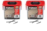 FastenMaster TrapEase 3 Terrassenschrauben für Verbundwerkstoffe, PVC und Capstock Terrassendielen – Box mit 350 Stück – Trex Transcend Seil Swing Farbe (2 Stück