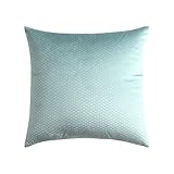 XYZU Dekorative Kissenbezug Sofakissen Outdoor-Kissenbezug Zierkissenbezug Kissen Wurfkissen für Couch ZimmerFischwaage Muster Samt Solide Farbe Kissen Set 2 stücke-Minzgrün_50x50