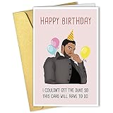 Lustige Bridgerton Happy Birthday Karte, Duke of Hastings Geburtstagskarte, I Couldn't Get the Duke So This Card Will Have To D