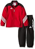 adidas Kinder Sportanzug Fußball Bekleidung Sere14 pre Y Präsentationsanzug, Top:University Red/Black/White Bottom:Black/White, 152