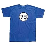 Sheldon Cooper 73 T-Shirt, inspiriert von Big Bang Theory Gr. L, b