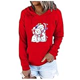 EinVBD Weihnachten weiße Tshirts Damen 5er Pack graue Bluse Umstandskleidung Bluse mit dreiviertelarm Pullover, Royalblau Umstandskleidung Pullover rückenfrei Damen Damenpullover Langarm eleg