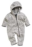 Playshoes Baby-Unisex Strickfleece-Overall Schneeanzug, Grau (Grau 33), 80