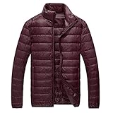 Uninevp Herren Winterjacke Warm Übergangsjacke Jacke Wintermantel Übergang Jacken Herbst Bomberjacke Stehkragen Steppjacke Leichte Outdoor Puffer Zipper Jacket Gepolstert Mit T