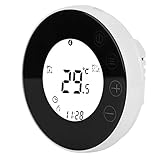 FASJ Digitales Thermostat, Thermostat, PC-gehärtetes Glas für Home Assistant Alexa Show