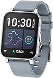 Smartwatch, Fitness Tracker mit Pulsmesser Blutdruck Spo2 P67 Wasserdicht für Damen und Herren Schrittzähler Android iOS (B)