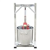 Sallurmose Obstpresse Weinpresse Fruit Mil Edelstahl Entsafter Obstpresse Crusher Weinherstellungswerkzeug Apfelwein-Kit für die Küche zu H