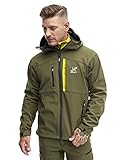 RevolutionRace Hiball Jacket für Herren, Atmungsaktive und Wasserabweisende Jacke für alle Outdoor-Aktivitäten, Dark Olive, XL