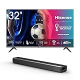 Hisense 32AE5500F 80 cm (32 Zoll) Fernseher + HS214 2.1 Soundbar Home Theater Sy