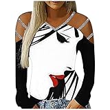 XTBFOOJ Damen Löwenzahn Sweatshirt Langarmshirt Pusteblume Drucken Pullover Herbst Winter Bluse Tops Oberteile Female Mantel Klassischer Damen Lose Asymmetrisch Jumper Sweatshirt Hoodie D