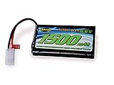 Carson 500608229 - 9,6V/1500mAh NiMH Power Akku TAM, wiederaufladbar, mit Tamiya Stecker, Akkupack für RC Auto, Ersatzzakku ferngesteuertes Fahrzeug, hochwertig, Modellb