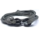 Lion & Son Kohlenstoff-Armband mit 100% Anker Kreuz Infinity Carbon-Anhänger Wickelarmband Herren (Grey-Infinity)