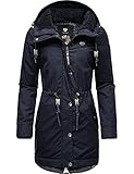 Ragwear Damen Winterjacke Wintermantel Parka mit Kapuze YM-Canny Navy21 Gr. M