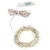 01 02 015 Lichterkette, Lichterkette 100LED IP45 Wasserdicht für Schlafzimmer für Restaurant für Büro für Kinderzimmer für B
