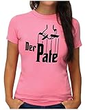 OM3® Der Pate T-Shirt | Damen | The Godfather Mafia Iconic Movie | L, Pink