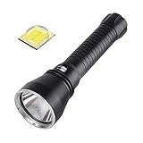 HYK Superhelle LED-Taschenlampe, XHP70.2 Gelb/Weiß LED-Licht Tauchtaschenlampe Unterwasser 100M 26650 Taschenlampe Hochleistungs-wiederaufladbares Speerfischlicht(Yellow Light)