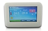 SM-PC®, Raumthermostat Thermostat programmierbar Touchscreen LED Farb-Display #901