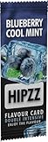 HIPZZ 20 Aromakarten mit BLUEBERRY COOL MINT Geschmack | Aromatische Karten für Zigaretten in verschiedenen Geschmack Sorten | Flavour rauchen | Karten in S