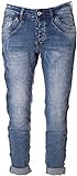Basic.de Damen-Hose Skinny mit Kontraststreifen aus Metall-Nieten Melly & CO 8176 Jeans S