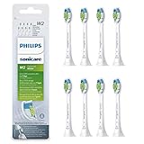 Philips Sonicare Original Aufsteckbürste Optimal White HX6068/12, entfernt bis zu 2x mehr Verfärbungen, RFID-Chip, Standard, 8er Pack, Weiß