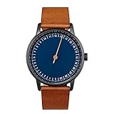 slow Round 11 - Brown Leather, Anthracite Case, Blue D