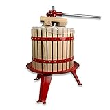 TALK-POINT Obstpresse Beerenpresse Weinpresse Saftpresse Spindelpresse | 6-18 Liter, inkl. 4 STK. Presshölzer und 2 STK. Pressnetze (18 Liter)