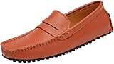 Jions Penny Herren Mokassins Schlupfschuhe aus Wildleder, Braun (C/Brown), 46 EU