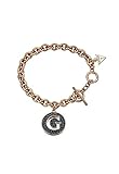 Guess Damen Rose Vergoldet Armband mit Guess schwarz zum Aufhängen C
