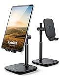 Lamicall Tablet Ständer, Verstellbare Tablet Halterung - Höhenverstellbar Halter, Halterung, Dock für iPad Pro 9.7 / 10.5 / 12.9, iPad Air Mini 2 3 4, Samsung Tab, Huawei andere Tab 5'-13' - Schw