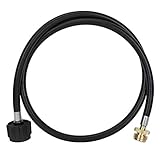 Annjom Propanschlauch, 1,2 m Gasschlauch Tankadapter Propanschlauchadapter für Herd für BBQ Grill Grill BBQ Grill für Camping