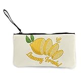 Tooty Fruity - Lemony Fresh Canvas Geldbörse, Geldbeutel mit Reißverschluss, Stiftebox/Aufbewahrungsbox
