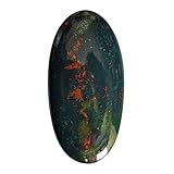 AA-11780 Blutstein, oval, Cabochon, 45 x 22 x 5 mm, lose Halbedelsteine, handgefertig