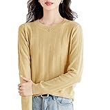 KeYIlowys Herbst Und Winter Neue Kurze Damen Rundhals Lose Pullover Einfarbig Gestrickter B