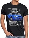 style3 Furious Champion Herren T-Shirt Brian O'Conner autorennen, Größe:S