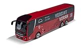 Majorette FC Bayern München Teambus – MAN Lion’s Coach L Supreme, Spielzeugbus aus Metall, offizieller Fanartikel, 13 cm lang, für Kinder ab 3 J