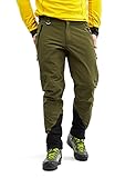 RevolutionRace Cyclone Rescue Pants, Herrenhosen, Belüftete und wasserdichte Hose für Wanderung und Anderen Outdoor-Aktivitäten, Dark Olive, S