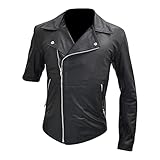 Mad Max 2 Road Warriors Jacket Mens Movie Tom Hardy Leather Jacket with Removable Zipper Sleeves / Mad Max 2 Road Warriors Jacke Herren Film Tom Hardy Lederjacke mit abnehmbaren Reiß