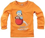Mainzelmännchen Conni Unisex Langarmshirt orange 110 100% Baumwolle Fan-Merch, TV-S